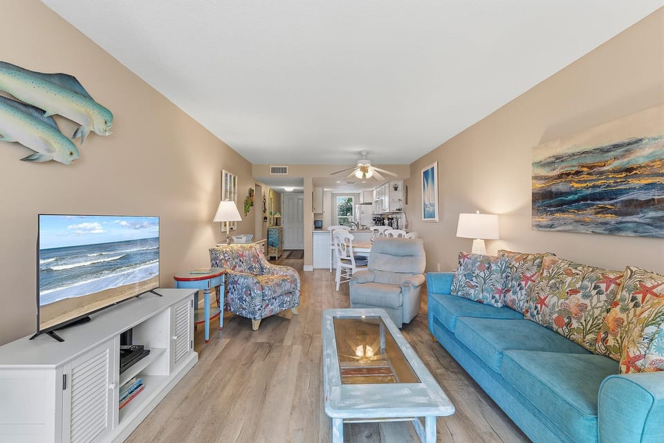 Condo, 1 King Bed with Sofa bed (Point East 213) | Living area