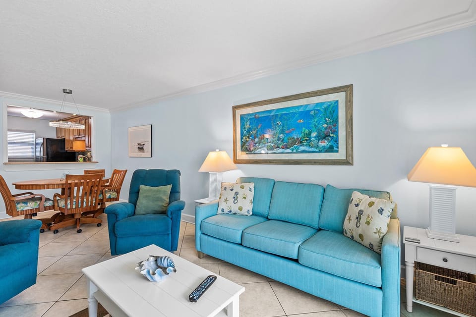 Condo, 1 Queen Bed with Sofa bed (Sea Coast Gardens II 110) | Living area