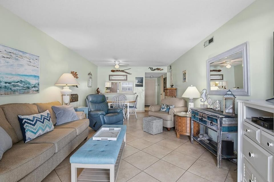 Condo, Multiple Beds (Sea Coast Gardens III 108) | Living area | TV