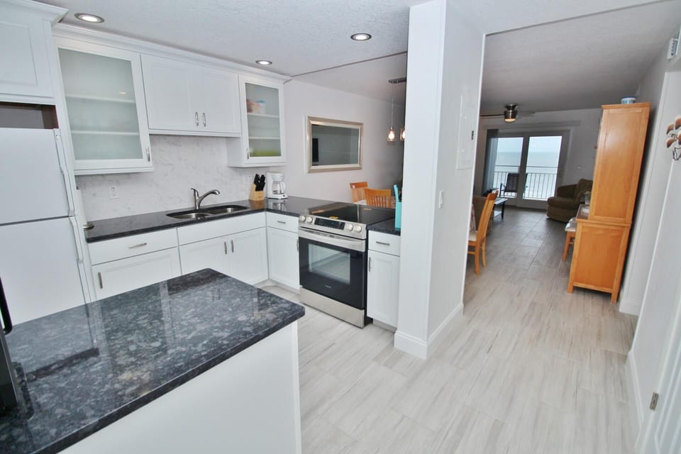 Condo, 1 King Bed with Sofa bed (Sea Coast Gardens III 302) | Private kitchen | Oven, toaster