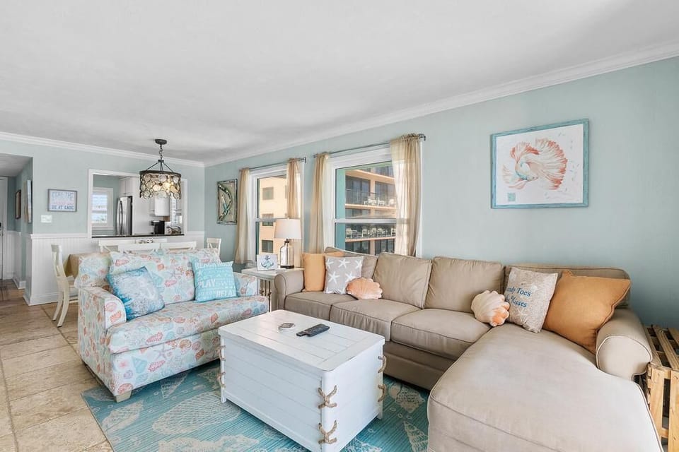 Condo, Multiple Beds (Sea Coast Gardens II 401) | Living area | TV