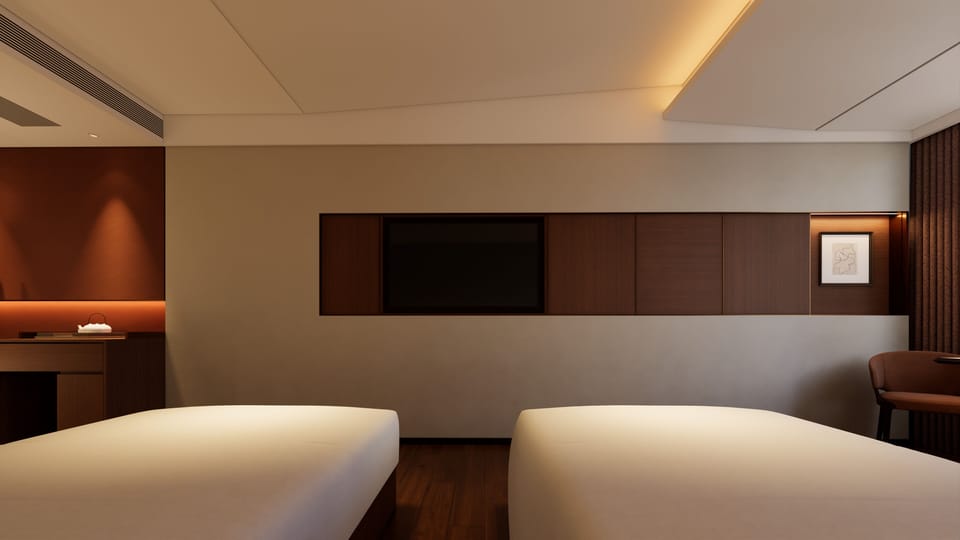 Superior Double or Twin Room | Laptop workspace, soundproofing, WiFi (free)