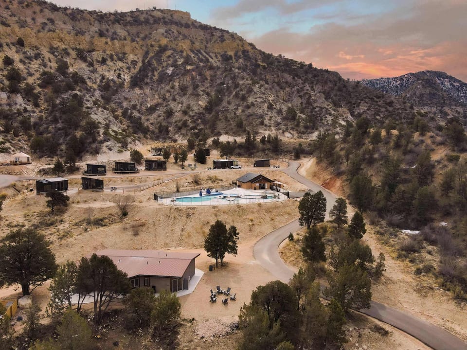 The Grand Zion is located  just below the new pool complex at East Zion Resort.  