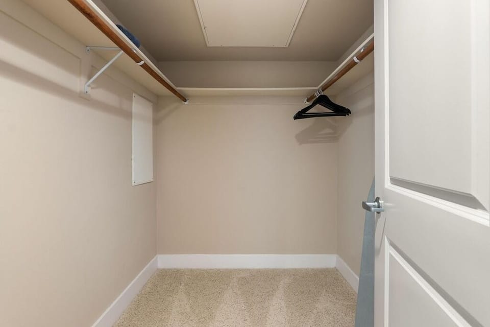 Unpack and settle in—ample closet space for all your California style.