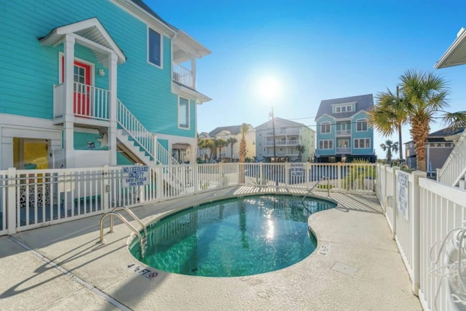 Take a cool dip in the private pool.
