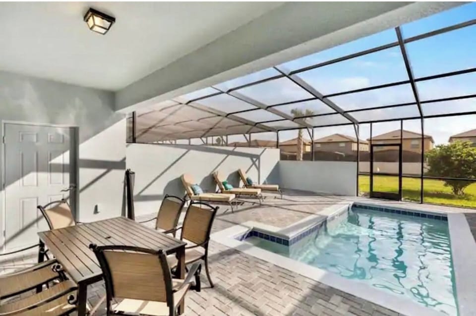 Backyard Patio with Private Pool