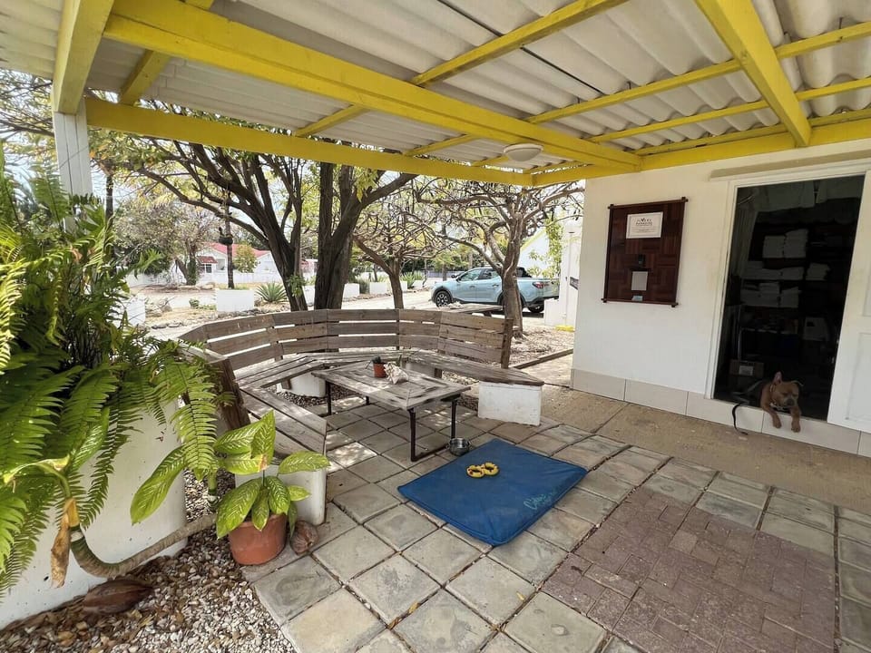 Outside seating area