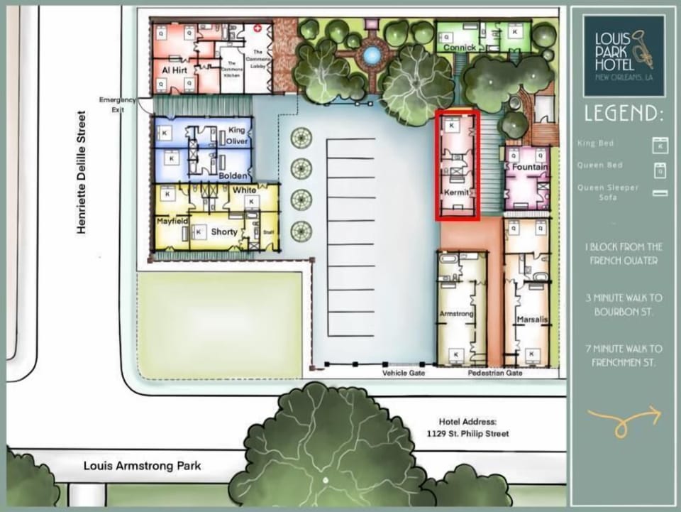 Property Map - Kermit Guest House