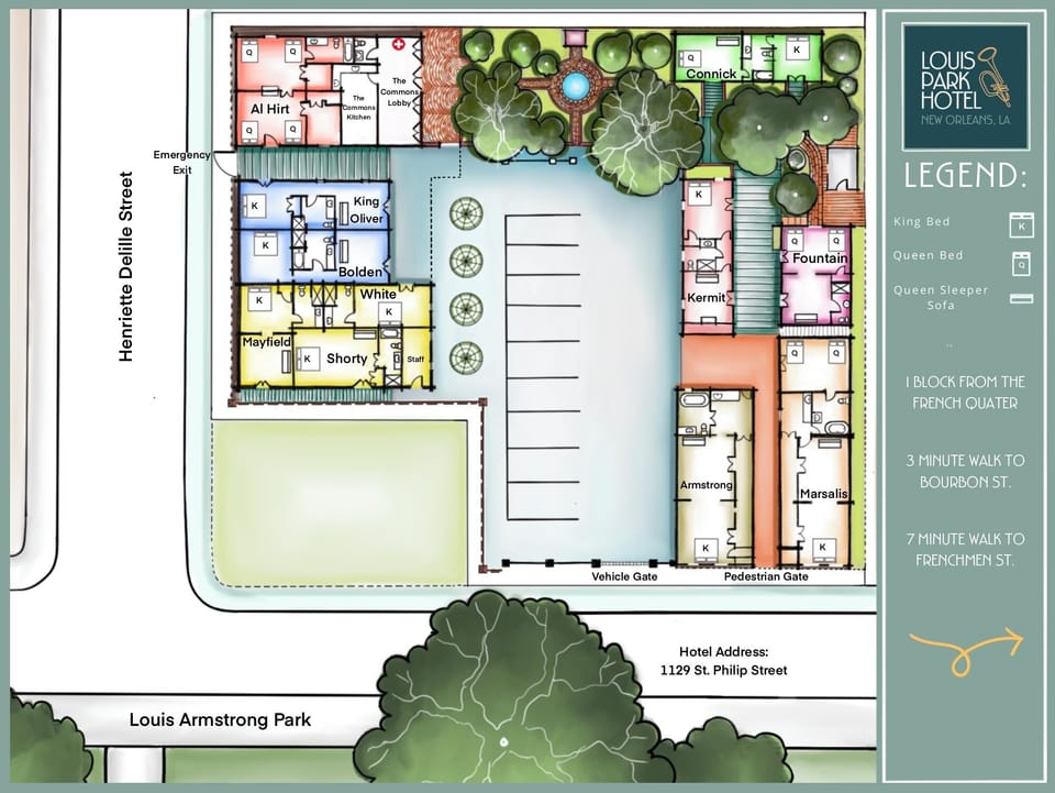Property Map - Shorty Guest House