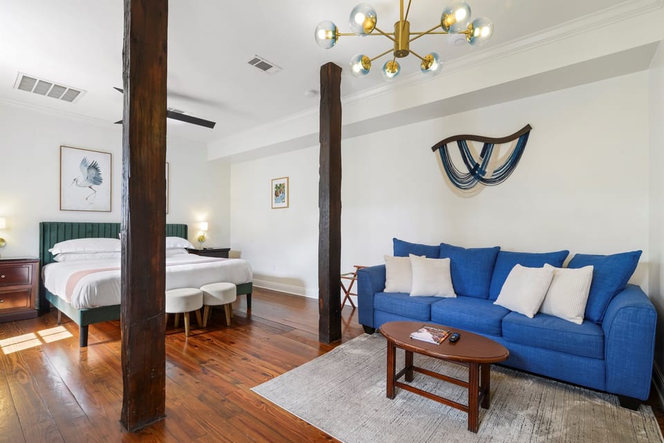 Queen Sleeper Sofa of the Shorty Guest House