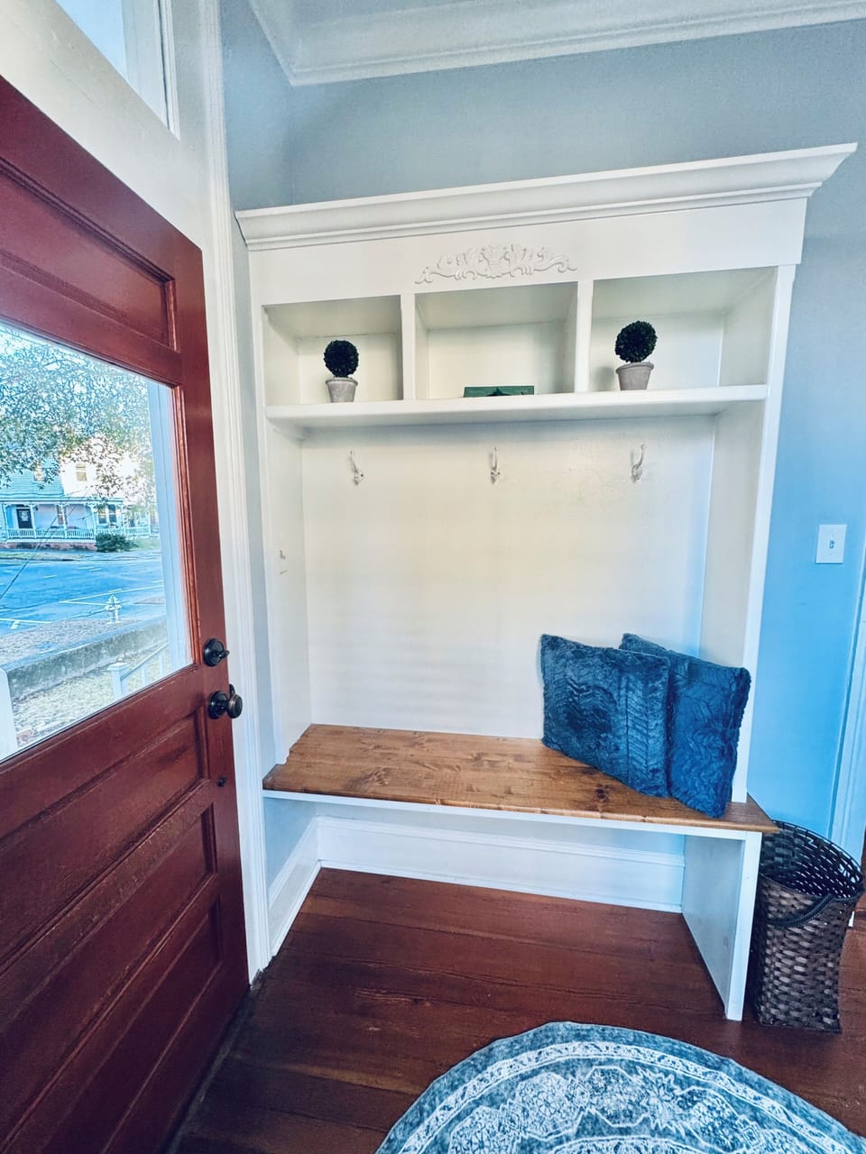 Front Door and Mudroom