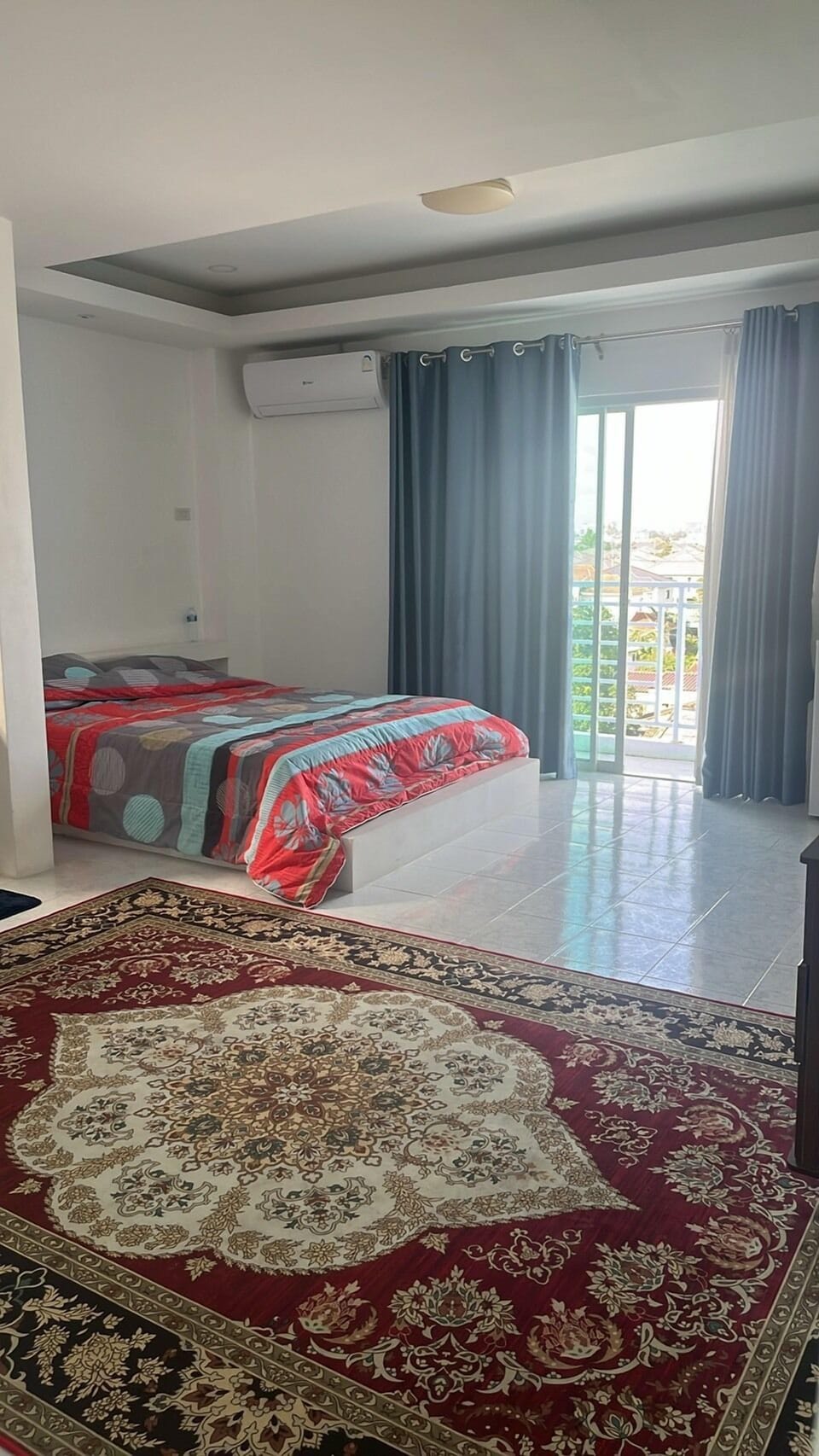 Double Room, Balcony, City View | Desk, laptop workspace, blackout drapes, iron/ironing board