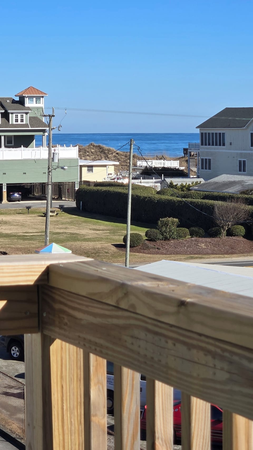 Sitting on the balcony 