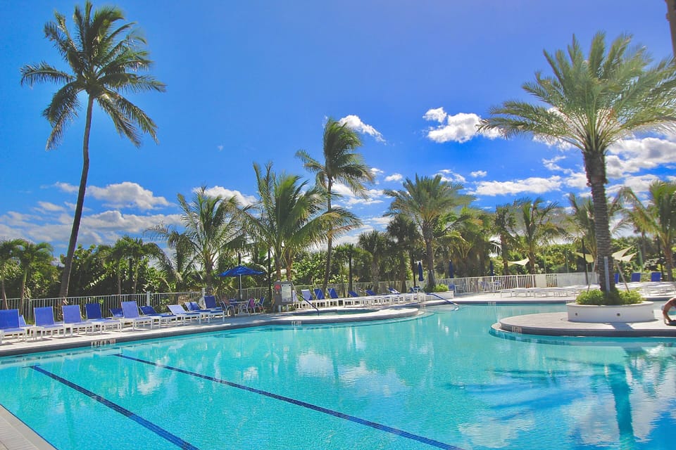 Swim the cool blue pool waters and relax Island Style…