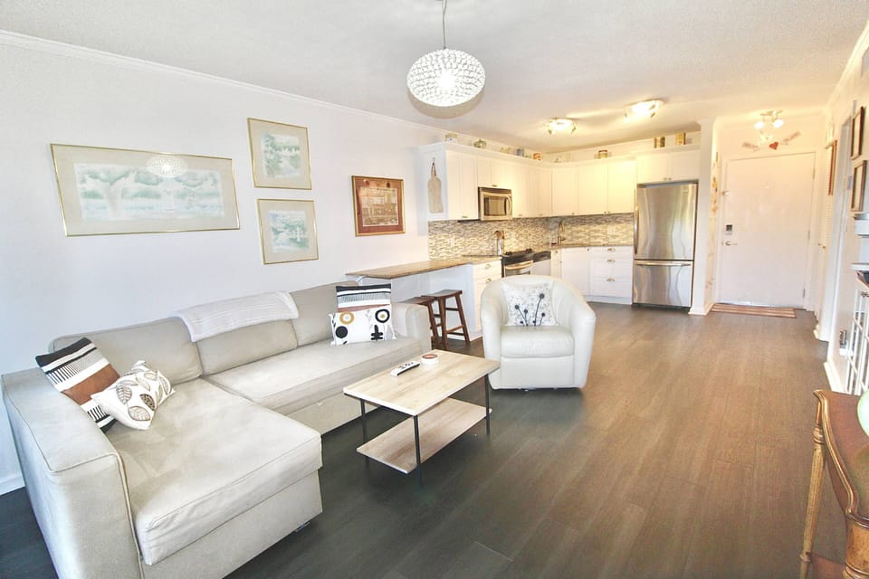 Unwind together in comfortable cozy seating.