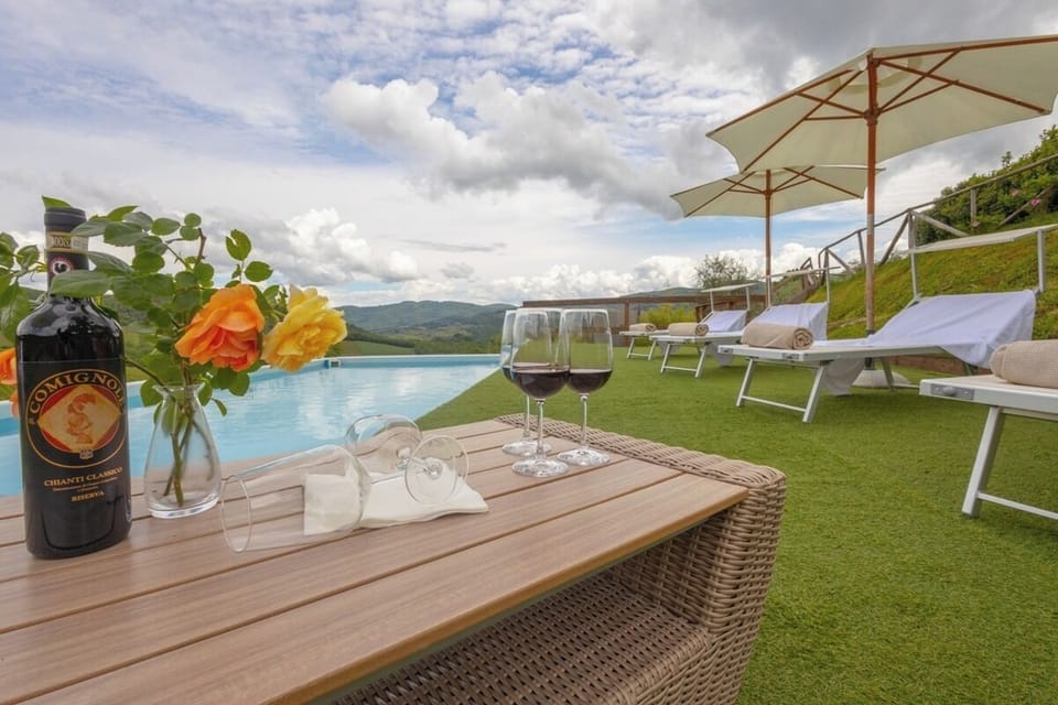 Seasonal outdoor pool, pool umbrellas, sun loungers