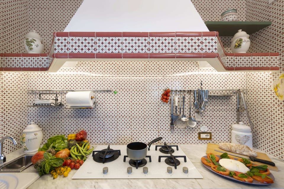 Villa | Private kitchen | Espresso maker, coffee/tea maker, full-size fridge, oven