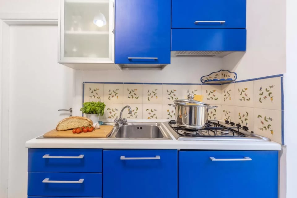 Apartment | Private kitchen | Full-size fridge, microwave, stovetop, coffee/tea maker