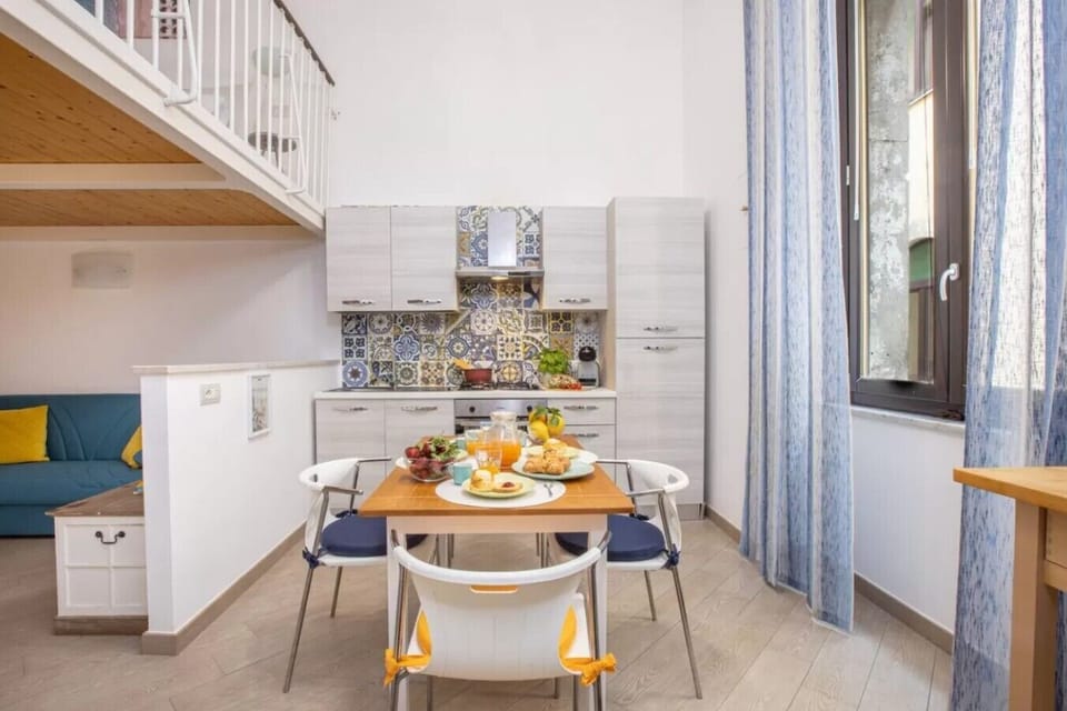 Apartment | Private kitchen | Fridge, microwave, oven, stovetop
