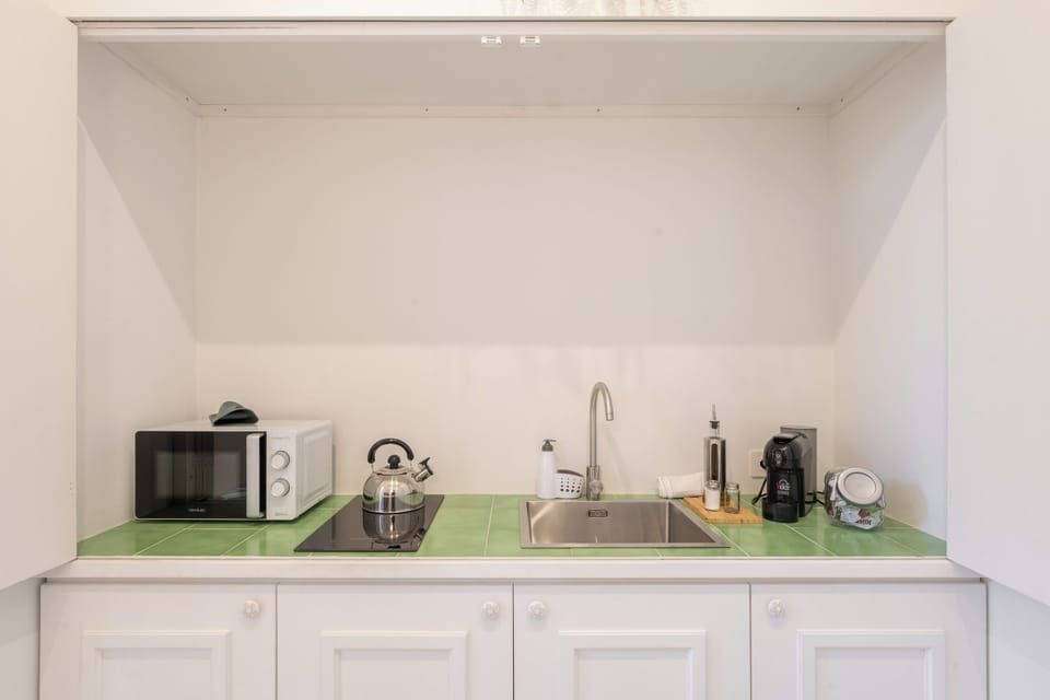 Apartment | Private kitchen | Mini-fridge, stovetop, coffee/tea maker, toaster oven
