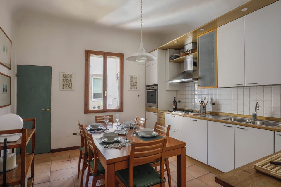 Classic Apartment | Private kitchen | Fridge, microwave, oven, stovetop