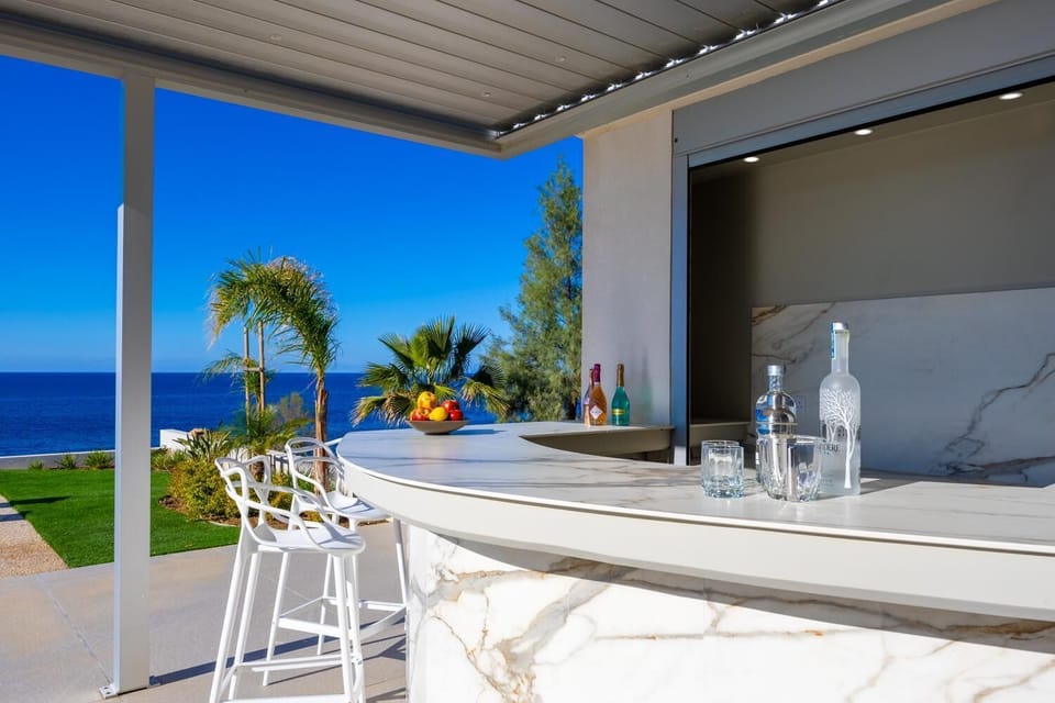 Sheltered terrace area