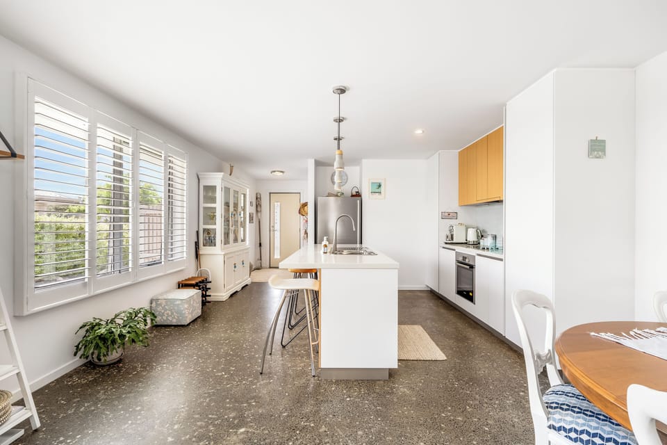 Kitchen from living area
