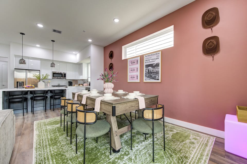8 seats for the dining area