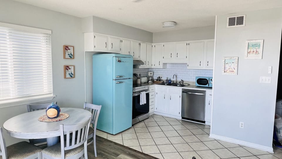 Space & appliances/cookware to prep an entire meal right from your `home away from home`!