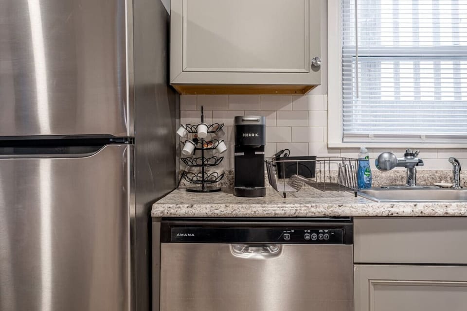 Floor 1 - Full kitchen with gas range and modern appliances