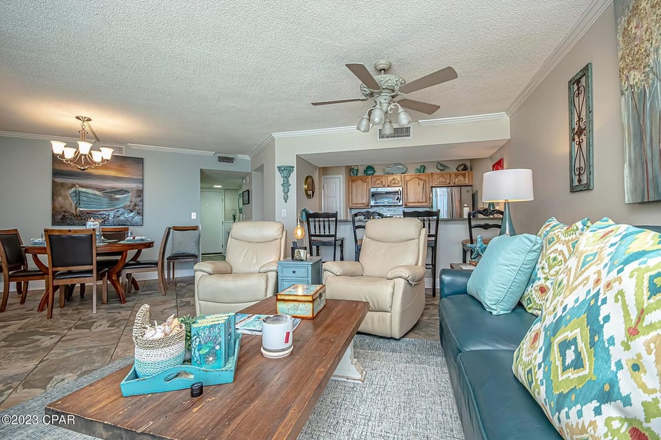 Condo, Multiple Beds (Dunes of Panama 1104E) | Living area