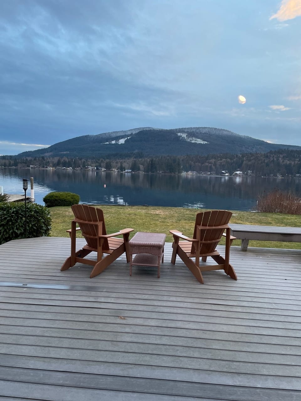 Large deck to enjoy your coffee and the amazing views!