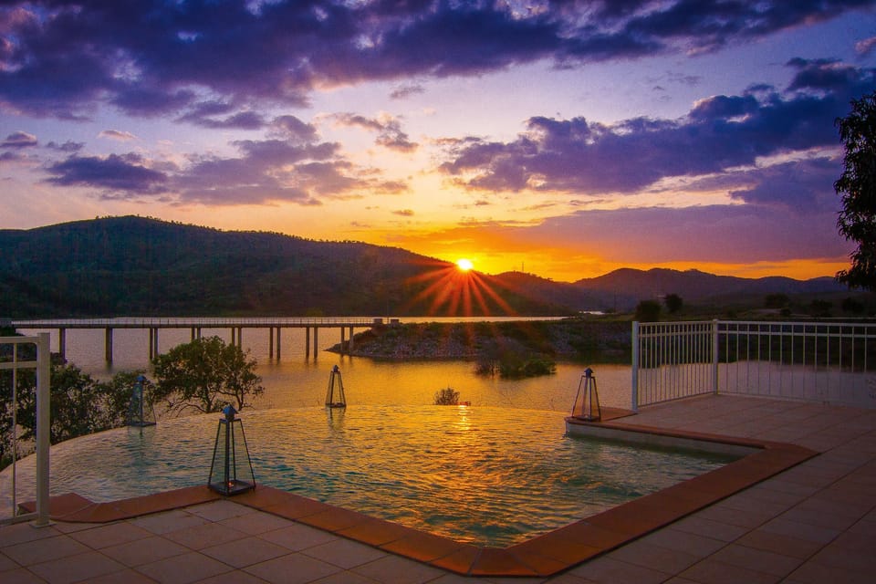 Sunset view from the pool
