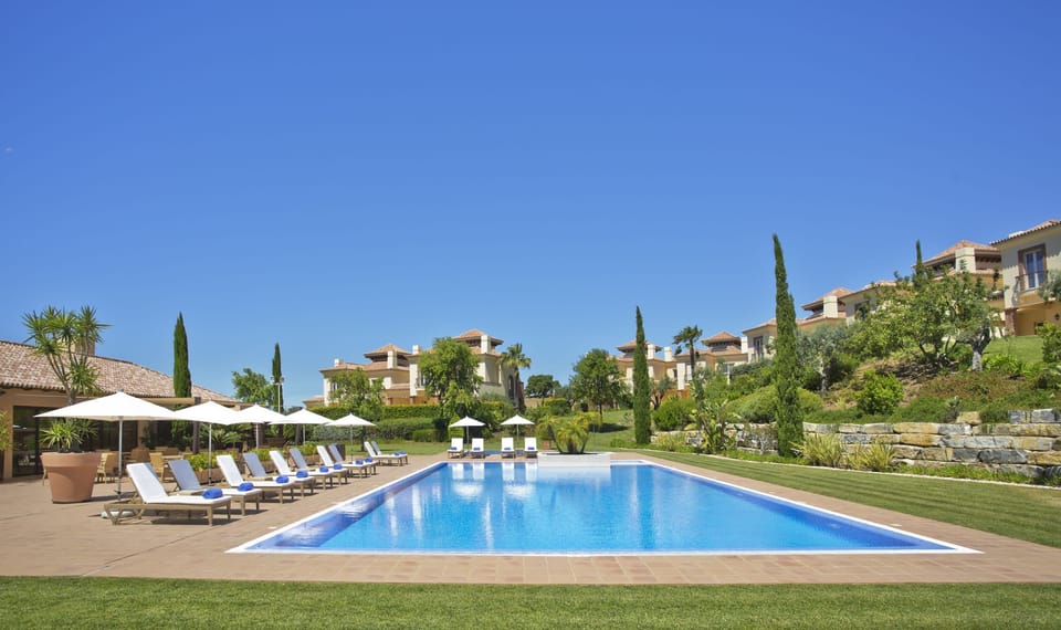 Large heated pool
