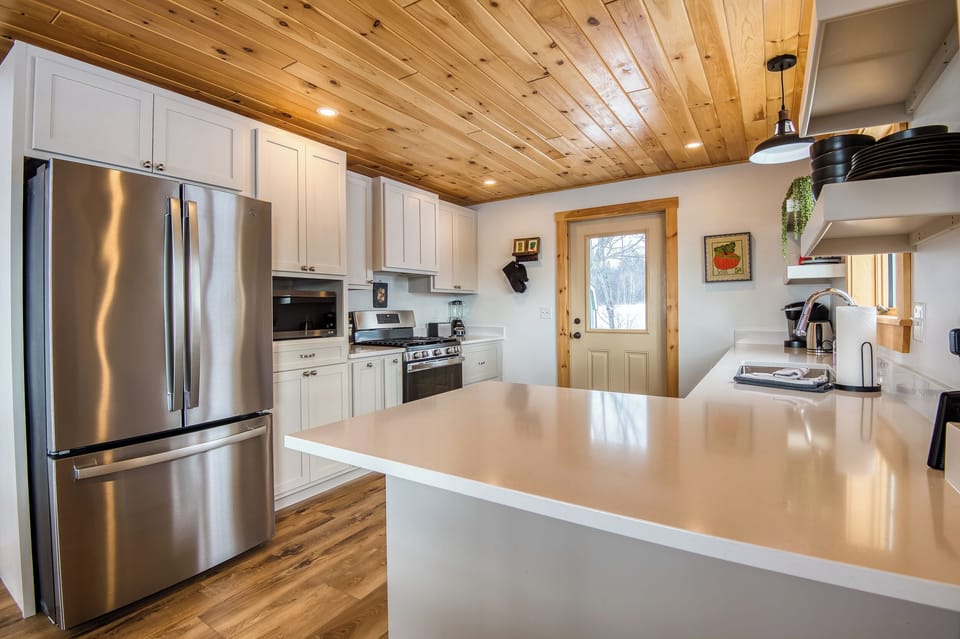 Plenty of counter space to cook meals
