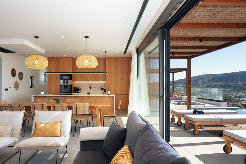 The kitchen is fully equipped with all modern appliances