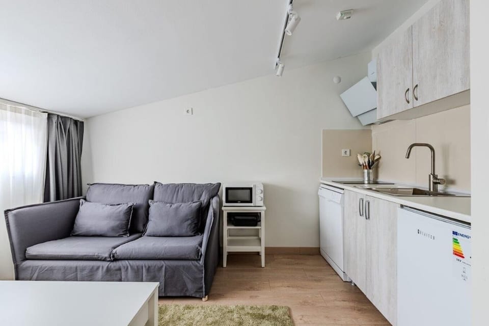 Living Room with Kitchen