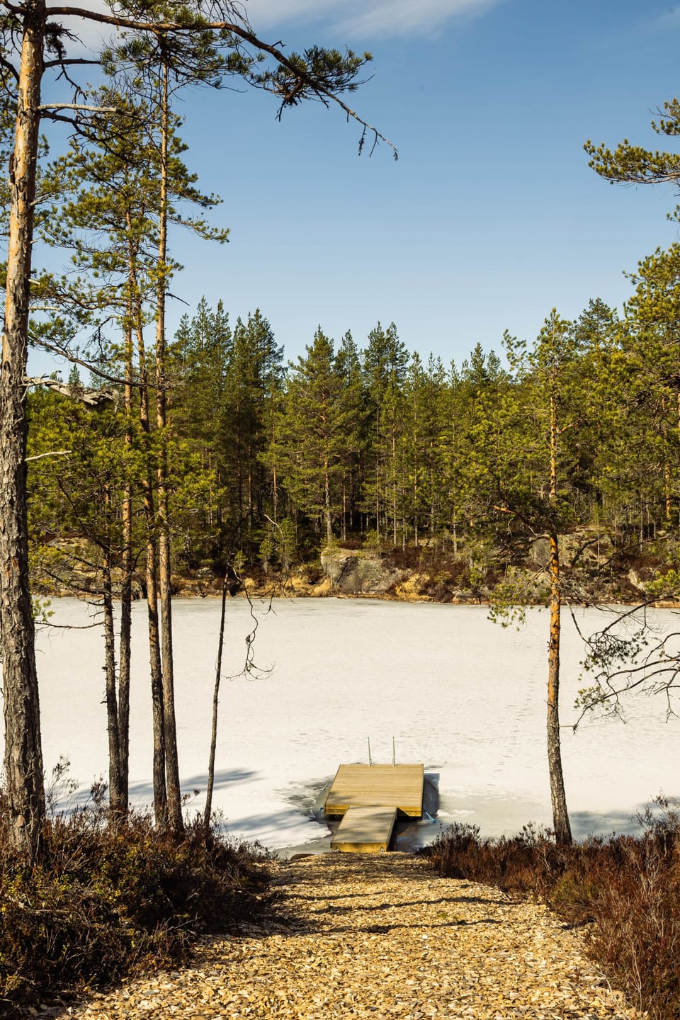 Lake frozen