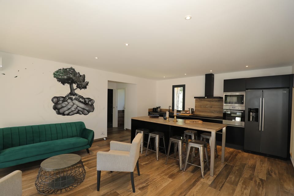 Villa Murta with private pool and mountain view | Living area