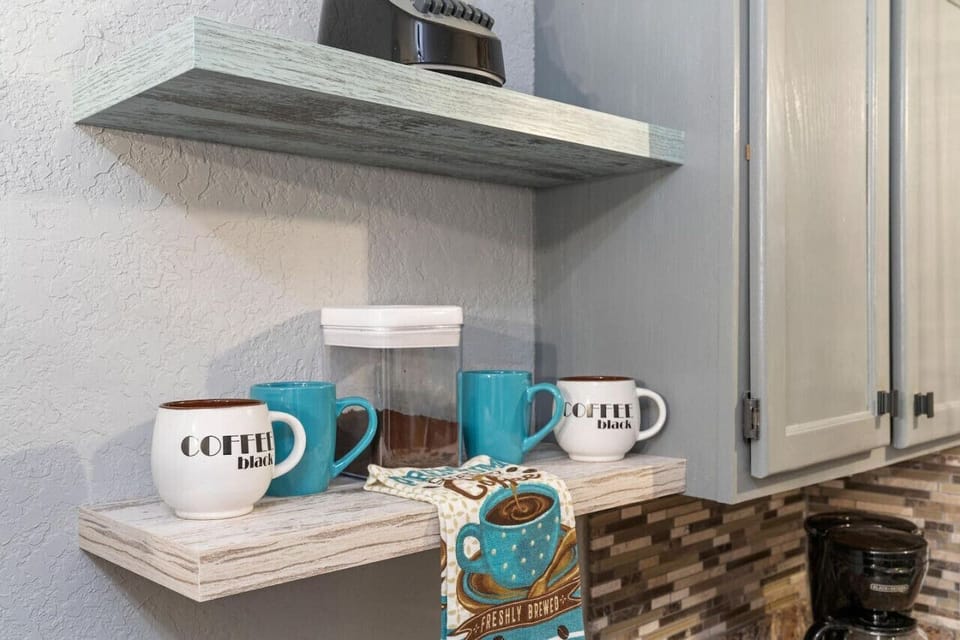 Coffee bar.