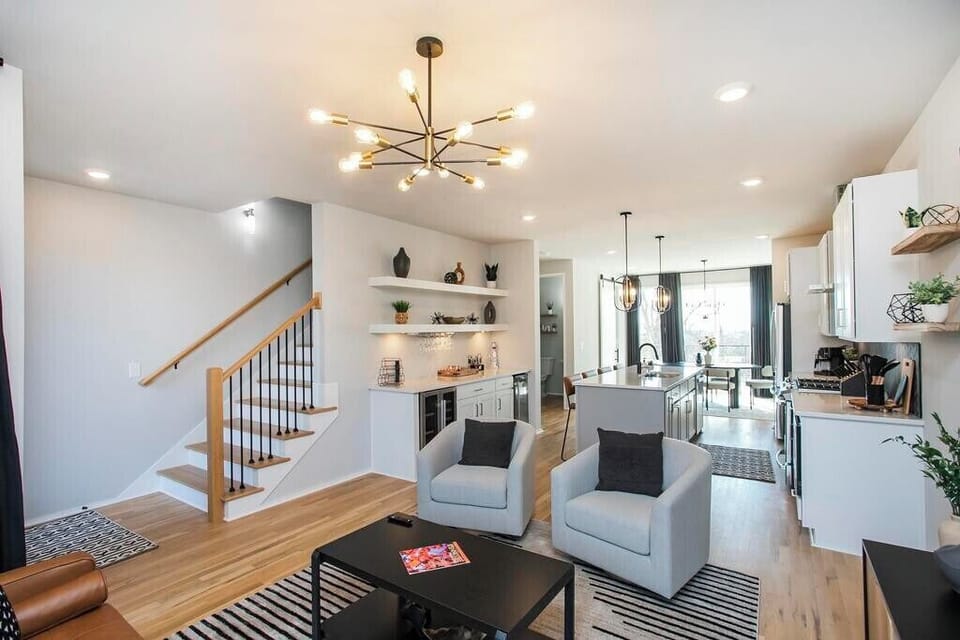 Don't miss any of the action with the open floor plan