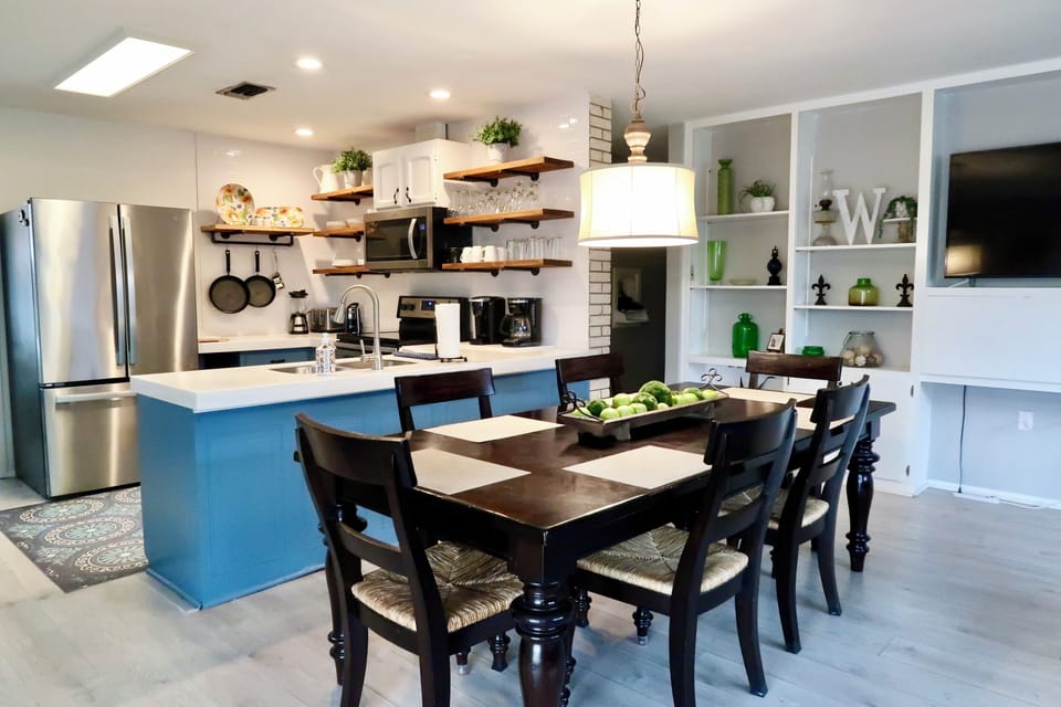 dining and kitchen area 
