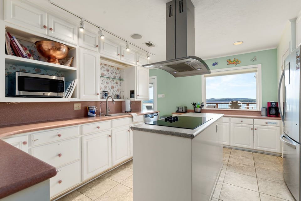 A fully equipped kitchen with everything you need for home-cooked meals.