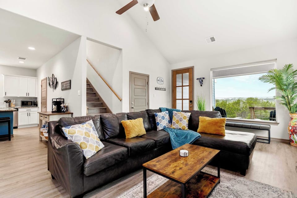 Relax in the cozy living room.