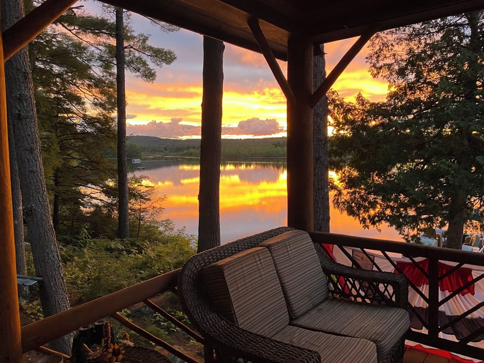 AWESOME SUNSETS FROM DECK