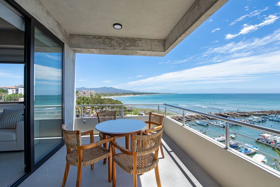 Private terrace for sunset drinks