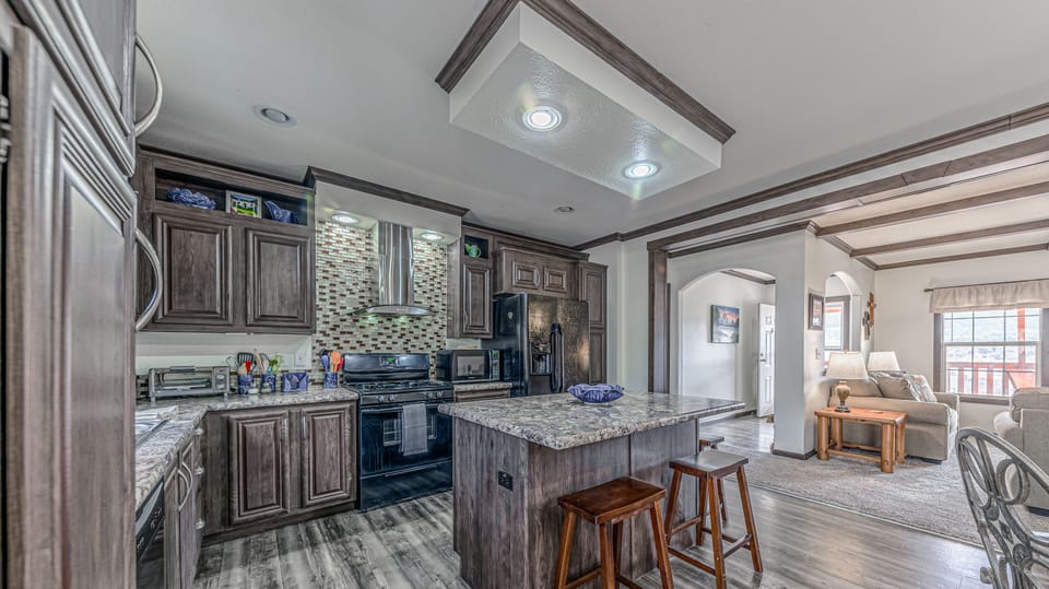 Fully stocked kitchen