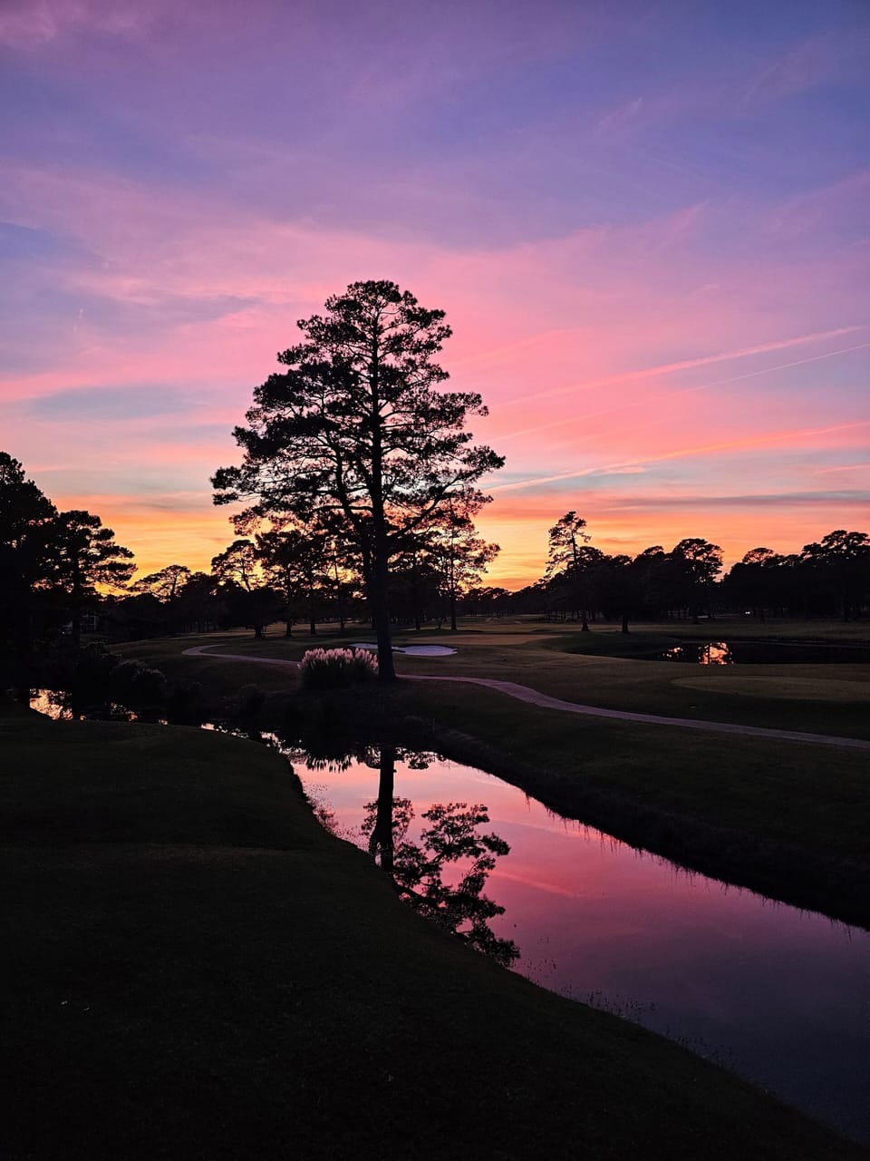 Sunset from porch 