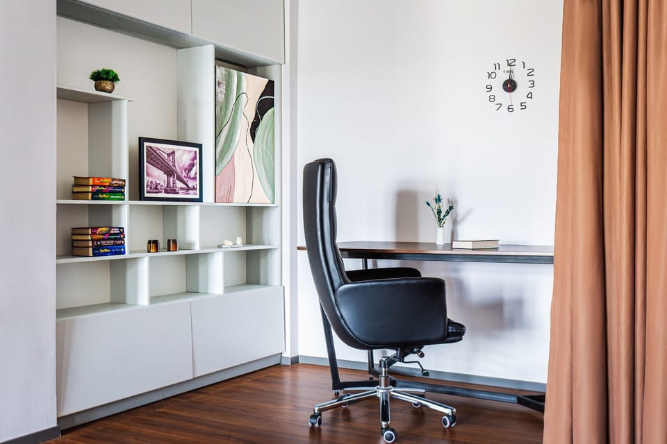 1 bedroom, blackout drapes, soundproofing, iron/ironing board