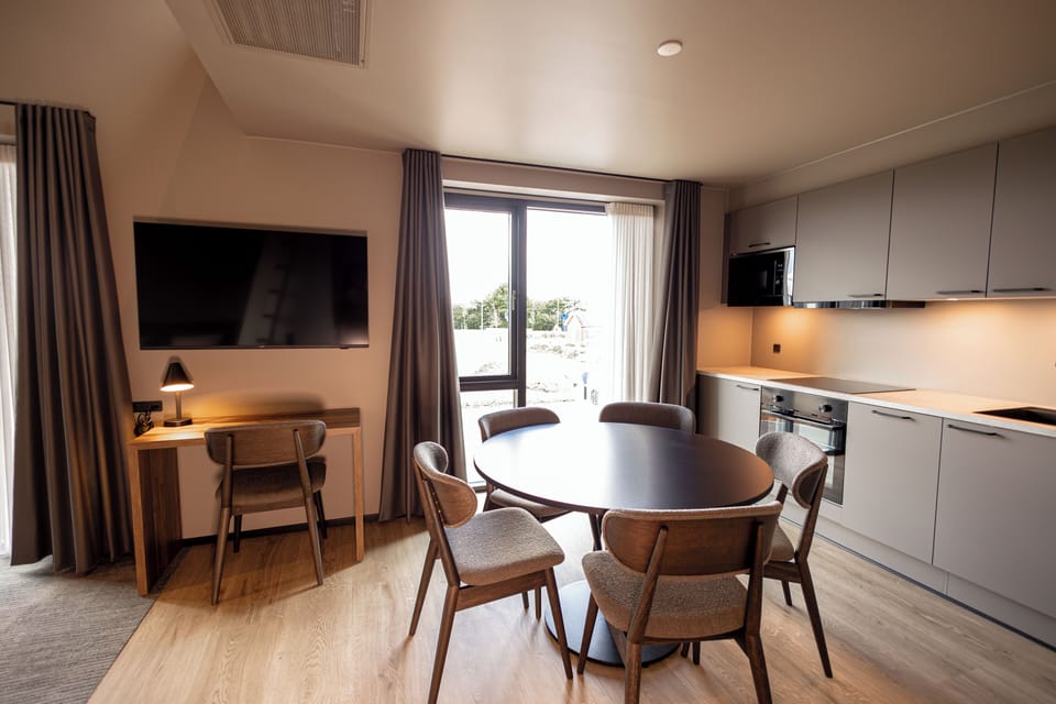 Family Apartment | Private kitchen | Mini-fridge, electric kettle